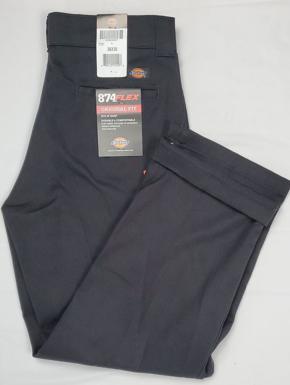 Dickies 874 Flex Work Pants | Mens 36x30 Black NWT Classic Original Fit